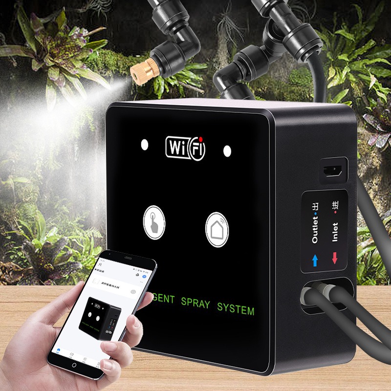 Self Watering Insert - 熱帯雨林噴霧器 WiFi 制御自動ミスト熱帯雨林タイミングスプレーシステムキット灌漑タイマー爬虫類噴霧器加湿器