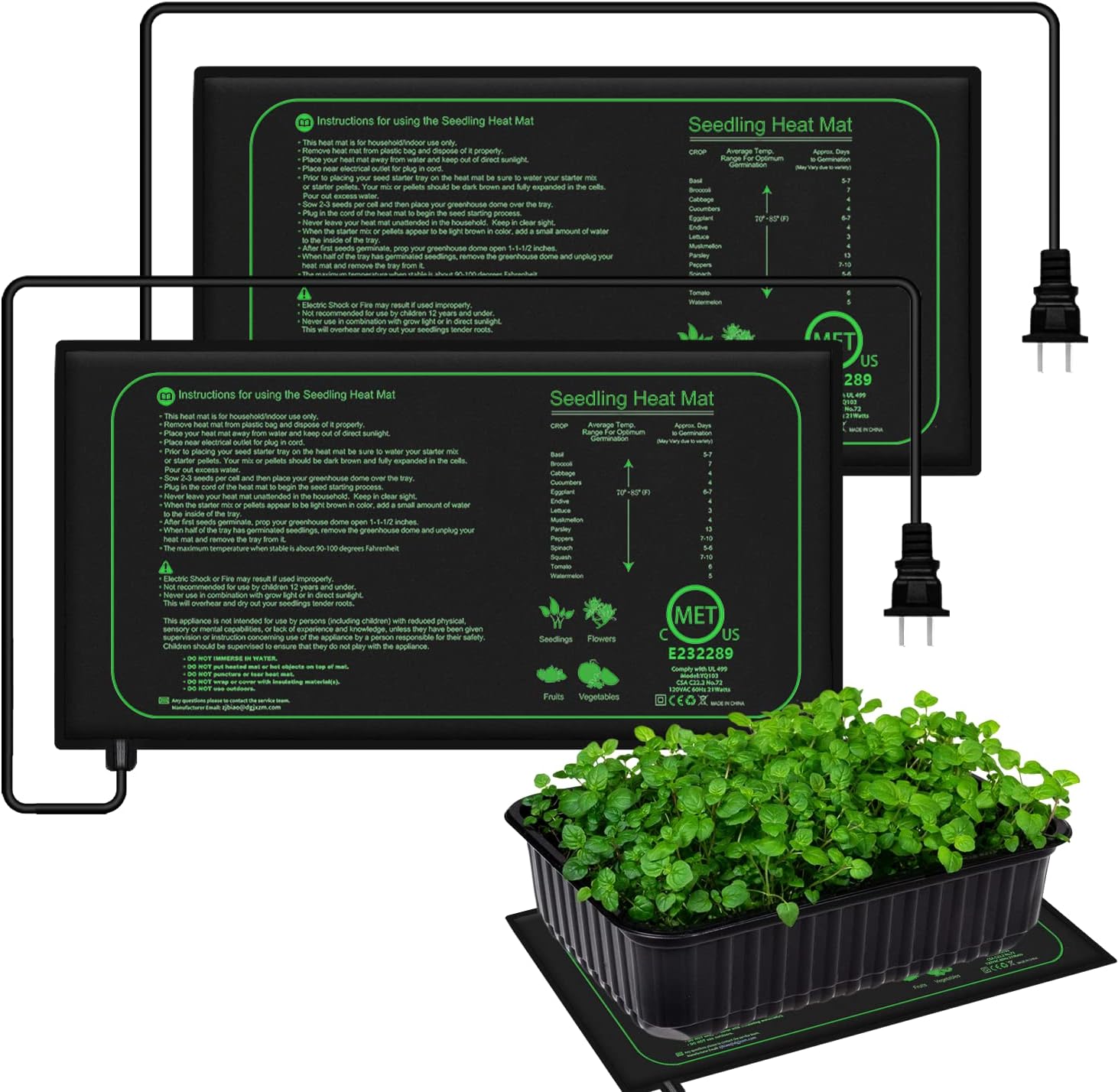 10/25/50CM苗用ヒートマット 室内植物用ヒートマット - Rooting Gel Clone のレビューと価格