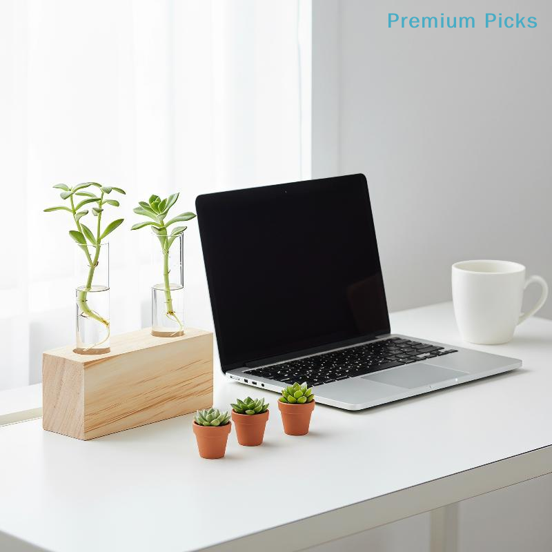 携帯用試験管ガラス繁殖花瓶、木製スタンド付き水耕栽培ステーシ - Propagation Station Vase のレビューと価格